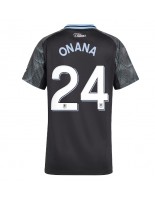 Aston Villa Amadou Onana #24 Vieraspaita Naisten 2025-26 Lyhythihainen
